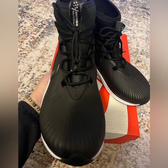 Nike Binzie Black Waterproof Sport Rain Boots Kids Youth Girls - Picture 7 of 12